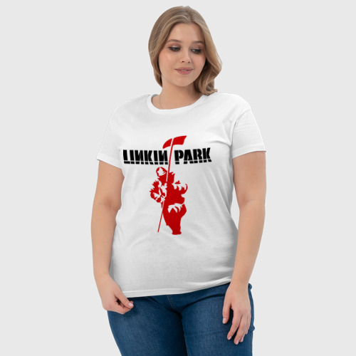 Женская футболка хлопок Linkin Park 7 - фото 6