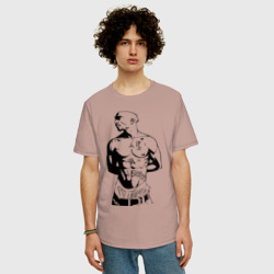 Мужская футболка хлопок Oversize 2pac 2 - фото 2
