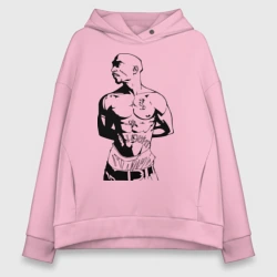 Женское худи Oversize хлопок 2pac 2
