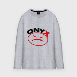 Мужской лонгслив oversize хлопок Onyx