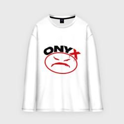 Мужской лонгслив oversize хлопок Onyx