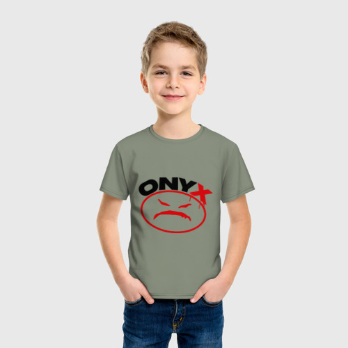 Детская футболка хлопок Onyx, цвет авокадо - фото 3
