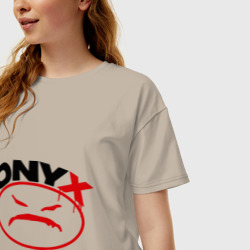 Женская футболка хлопок Oversize Onyx - фото 2