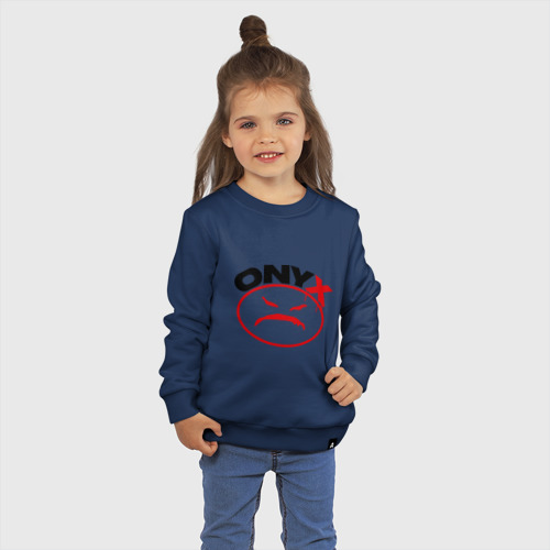 Детский свитшот хлопок Onyx, цвет темно-синий - фото 3