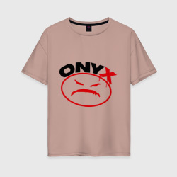 Женская футболка хлопок Oversize Onyx