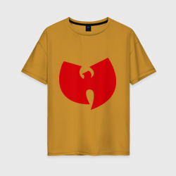 Женская футболка хлопок Oversize Wu-tang clan