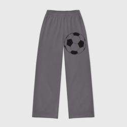 Женские брюки oversize без начеса хлопок Футбольный мяч
