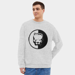 Мужской свитшот oversize без начеса хлопок Хулиган - фото 2