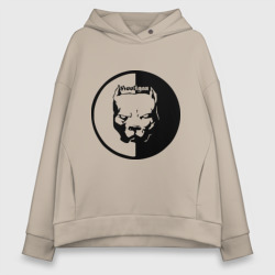 Женское худи Oversize хлопок Хулиган