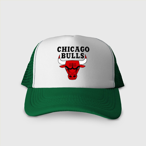 Кепка тракер с сеткой Chicago bulls, цвет зеленый