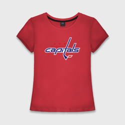 Женская футболка хлопок Slim Washington Capitals