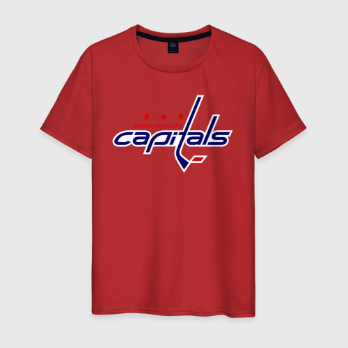 Мужская футболка хлопок Washington Capitals, цвет красный