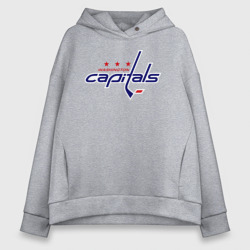 Женское худи Oversize хлопок Washington Capitals