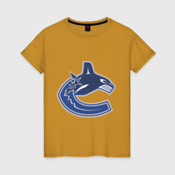 Женская футболка хлопок Vancouver Canucks