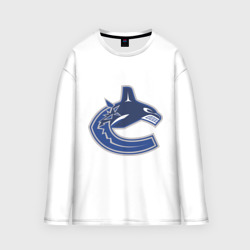 Женский лонгслив oversize хлопок Vancouver Canucks