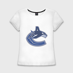 Женская футболка хлопок Slim Vancouver Canucks