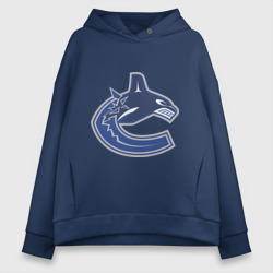 Женское худи Oversize хлопок Vancouver Canucks