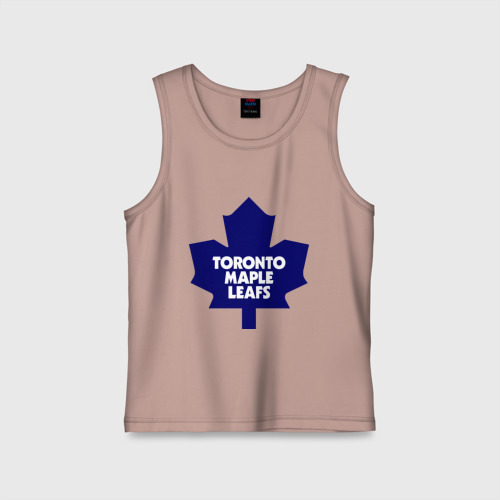 Детская майка хлопок Toronto Maple Leafs, цвет пыльно-розовый