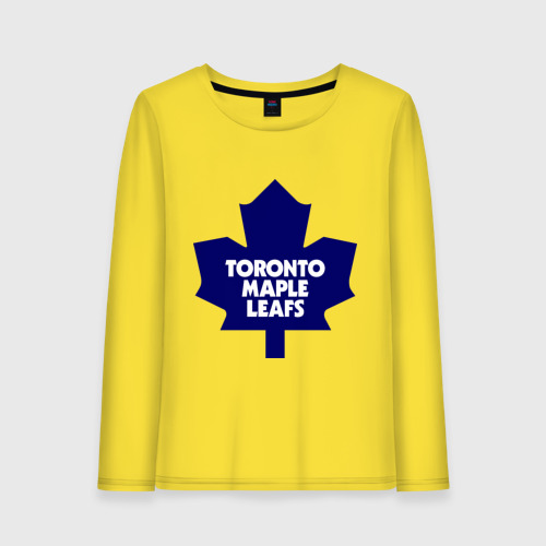 Женский лонгслив хлопок Toronto Maple Leafs, цвет желтый