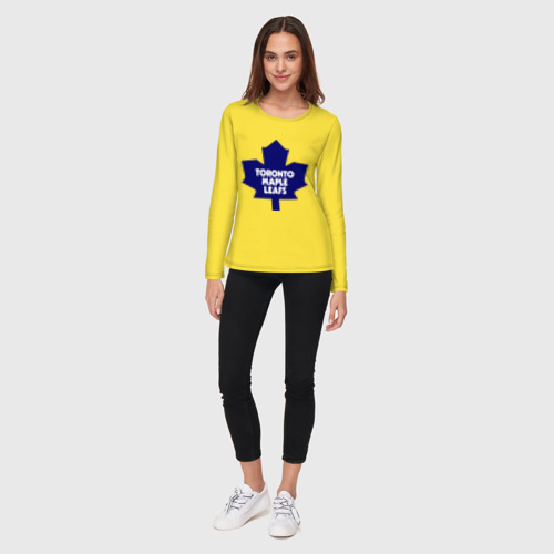 Женский лонгслив хлопок Toronto Maple Leafs, цвет желтый - фото 5