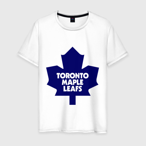 Мужская футболка хлопок Toronto Maple Leafs, цвет белый