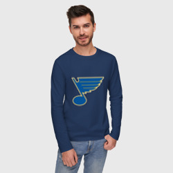 Мужской лонгслив хлопок St Louis Blues - фото 2