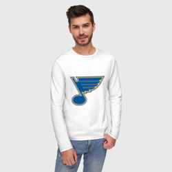 Мужской лонгслив хлопок St Louis Blues - фото 2