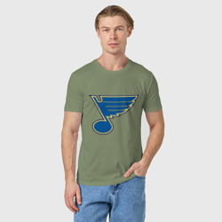 Мужская футболка хлопок St Louis Blues - фото 2