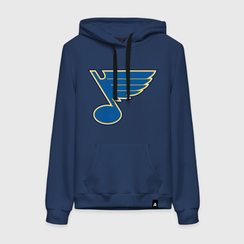 Женская толстовка хлопок St Louis Blues, цвет темно-синий