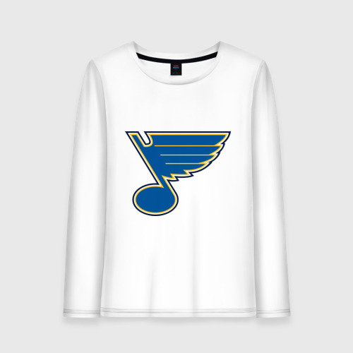 Женский лонгслив хлопок St Louis Blues, цвет белый