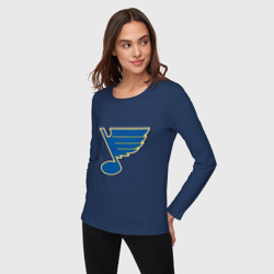 Женский лонгслив хлопок St Louis Blues - фото 2