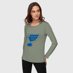 Женский лонгслив хлопок St Louis Blues - фото 2