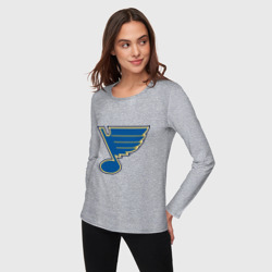 Женский лонгслив хлопок St Louis Blues - фото 2