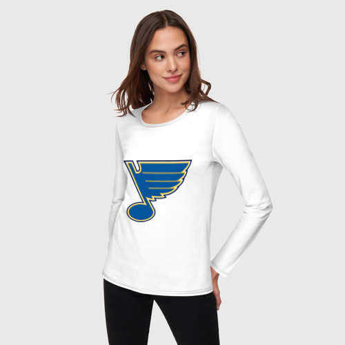 Женский лонгслив хлопок St Louis Blues - фото 3