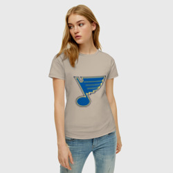 Женская футболка хлопок St Louis Blues - фото 2