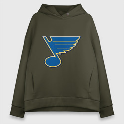 Женское худи Oversize хлопок St Louis Blues