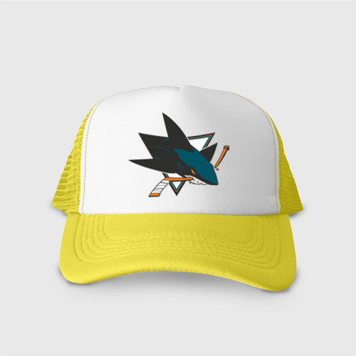 Кепка тракер с сеткой San Jose Sharks, цвет желтый