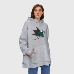 Худи SuperOversize хлопок San Jose Sharks - фото 2