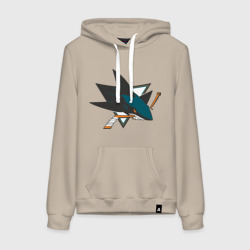 Женская толстовка хлопок San Jose Sharks