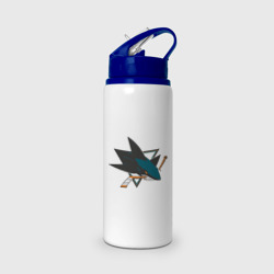 Бутылка для воды с трубочкой San Jose Sharks