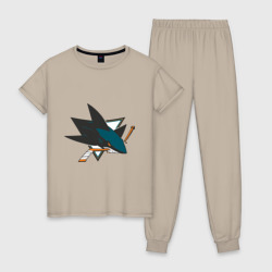 Женская пижама хлопок San Jose Sharks