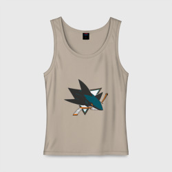 Женская майка хлопок San Jose Sharks