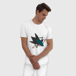 Мужская пижама хлопок San Jose Sharks - фото 2