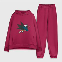 Женский костюм хлопок Oversize San Jose Sharks