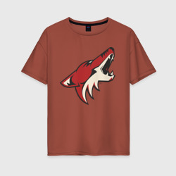 Женская футболка хлопок Oversize Phoenix Coyotes