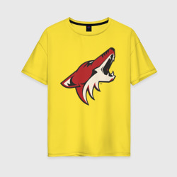Женская футболка хлопок Oversize Phoenix Coyotes