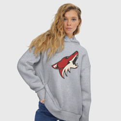 Женское худи Oversize хлопок Phoenix Coyotes - фото 2