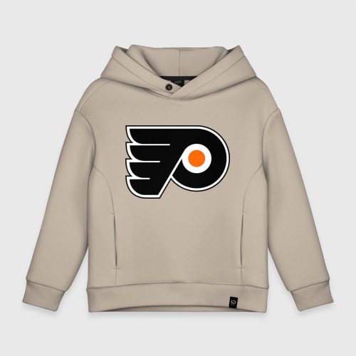 Детское худи Oversize хлопок Philadelphia Flyers, цвет миндальный