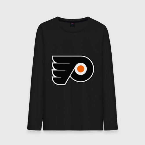 Мужской лонгслив хлопок Philadelphia Flyers, цвет черный