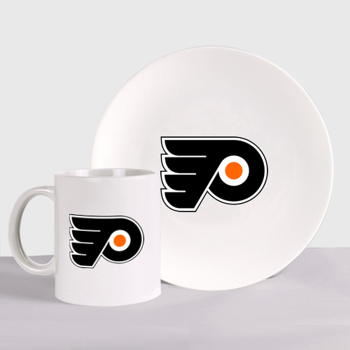 Набор: тарелка + кружка Philadelphia Flyers